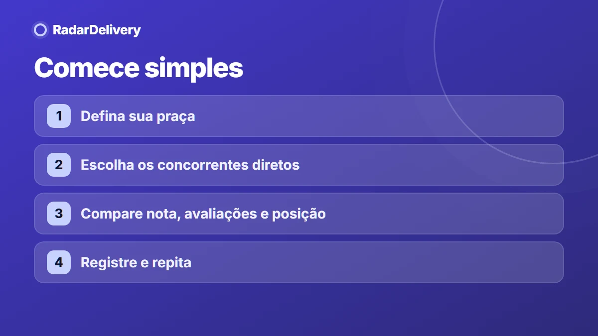 Comece simples