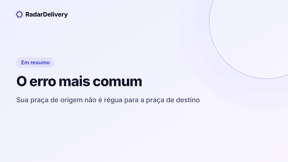 O erro mais comum