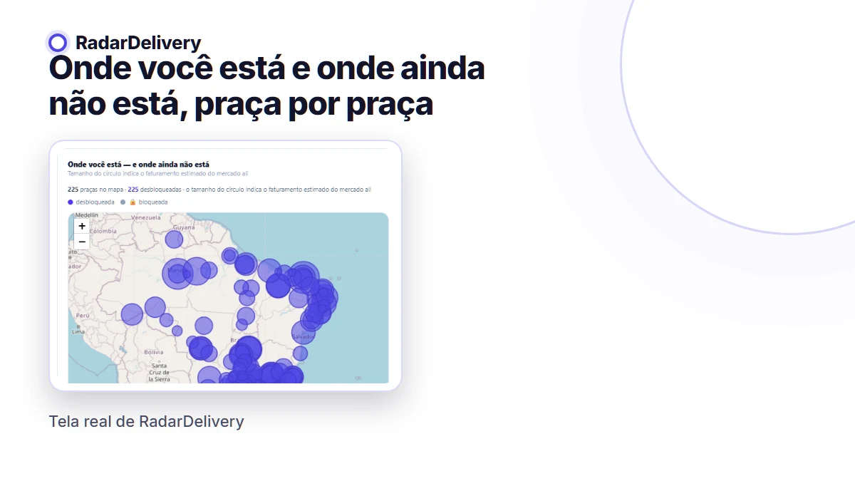 Onde você está e onde ainda não está, praça por praça